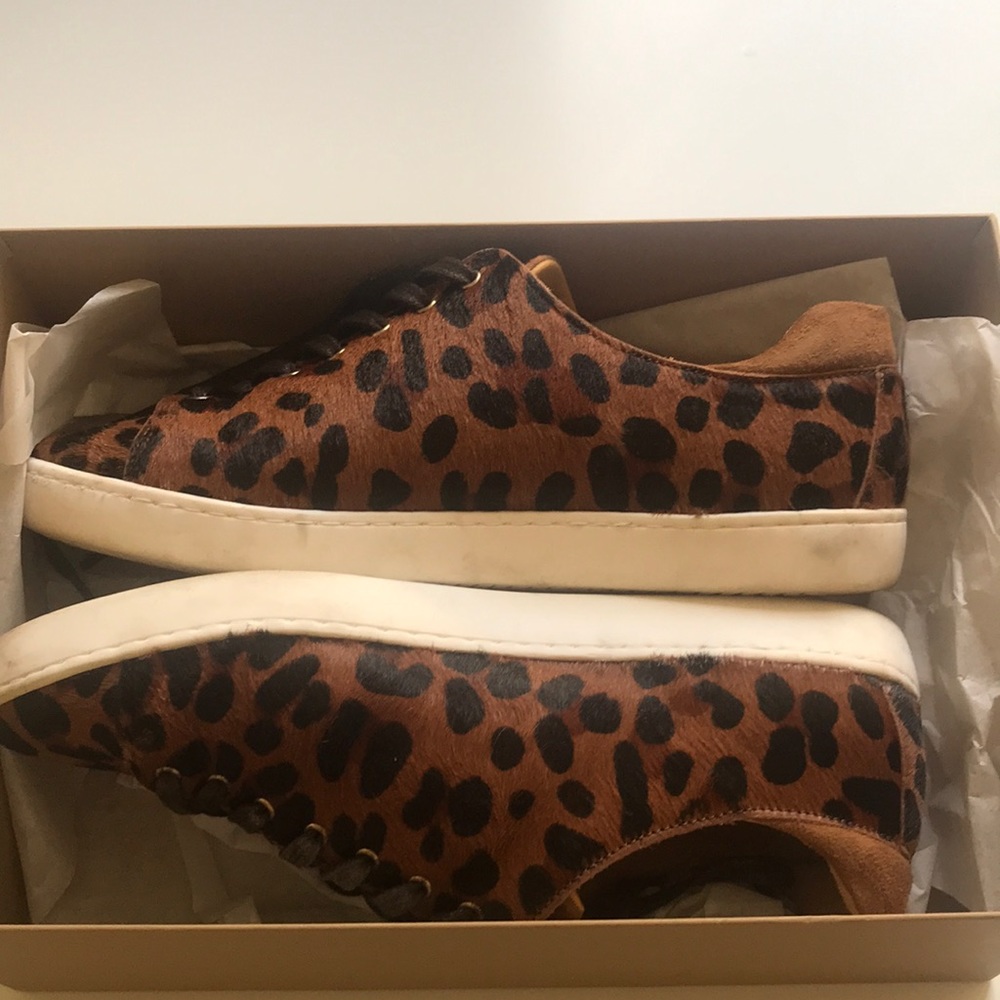 Sezane leopard sneakers